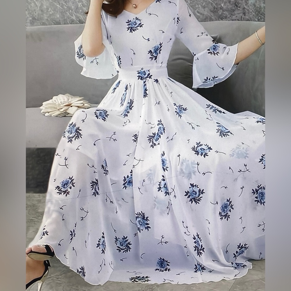Floral Print Dress.